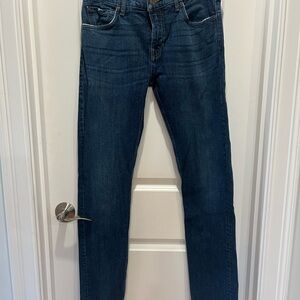7 For All Mankind Paxtyn Dark Blue Straight Jeans - Size 32